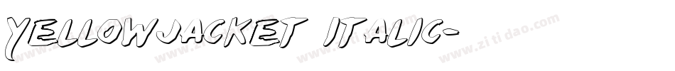 Yellowjacket Italic字体转换